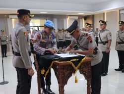 Polres Demak Lantik Sembilan Perwira dalam Serah Terima Jabatan